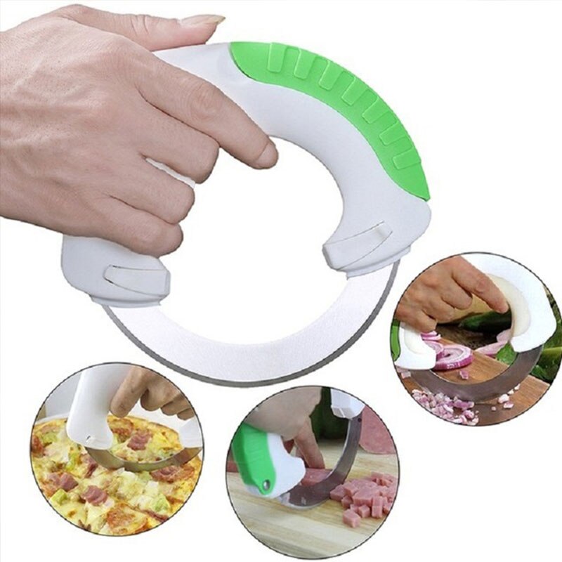 Kitchen Innovate Round Shape Vegetable Fruit Cutter Knife 360 Scrolling Kitchen Accessories