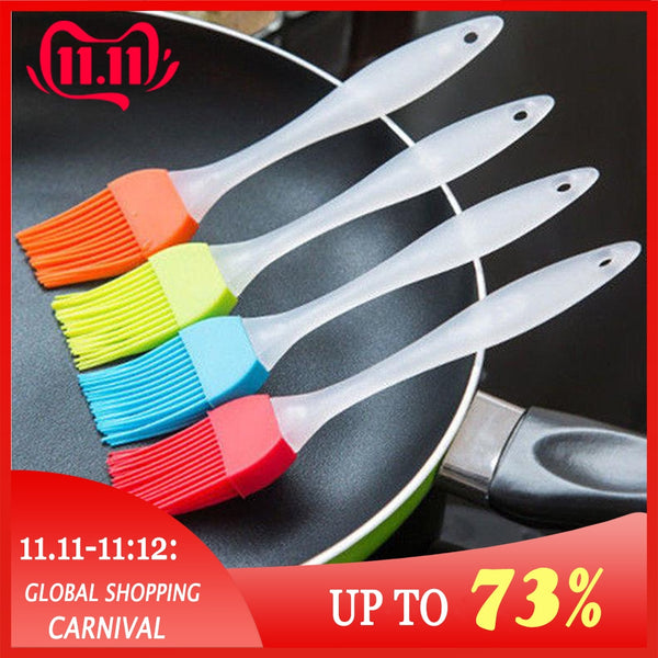 Silicone Baking Bakeware Bread Cook Brushes Pastry Oil BBQ Basting Brush Tool Color Random