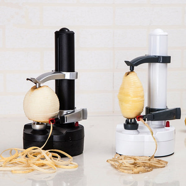 1PC New Electric Spiral Apple Peeler Cutter Slicer Fruit Potato Peeling Automatic Battery Operated Machine with Charger